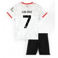 Camisa de time de futebol Liverpool Luis Diaz #7 Replicas 3º Equipamento Infantil 2024-25 Manga Curta (+ Calças curtas)